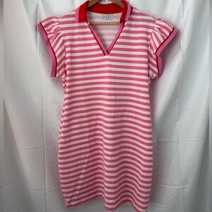 Sweet Pea Pink and White Striped Top